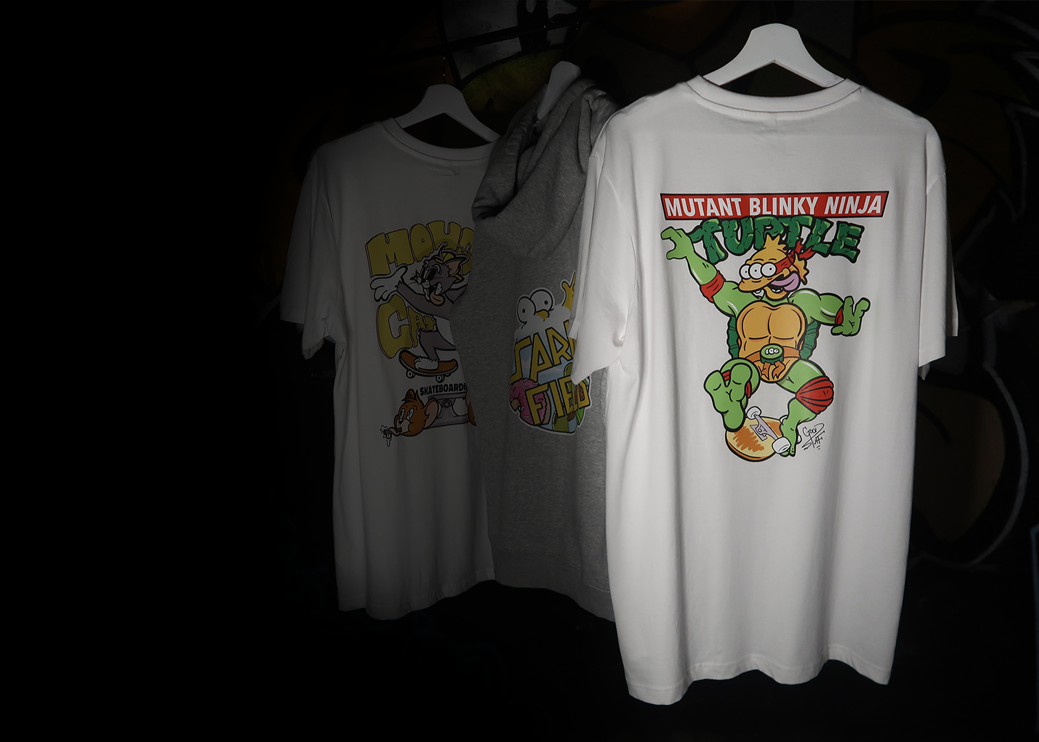 That Good Stuff Clothing Graphic Graffiti Skate Wear Skatewear Cartoons tom and jerry tmnt simpsons springfield